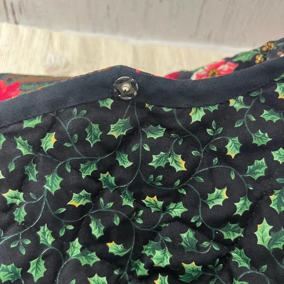 Christmas tree skirt reversible handmade holiday decor - Picture 5 of 6